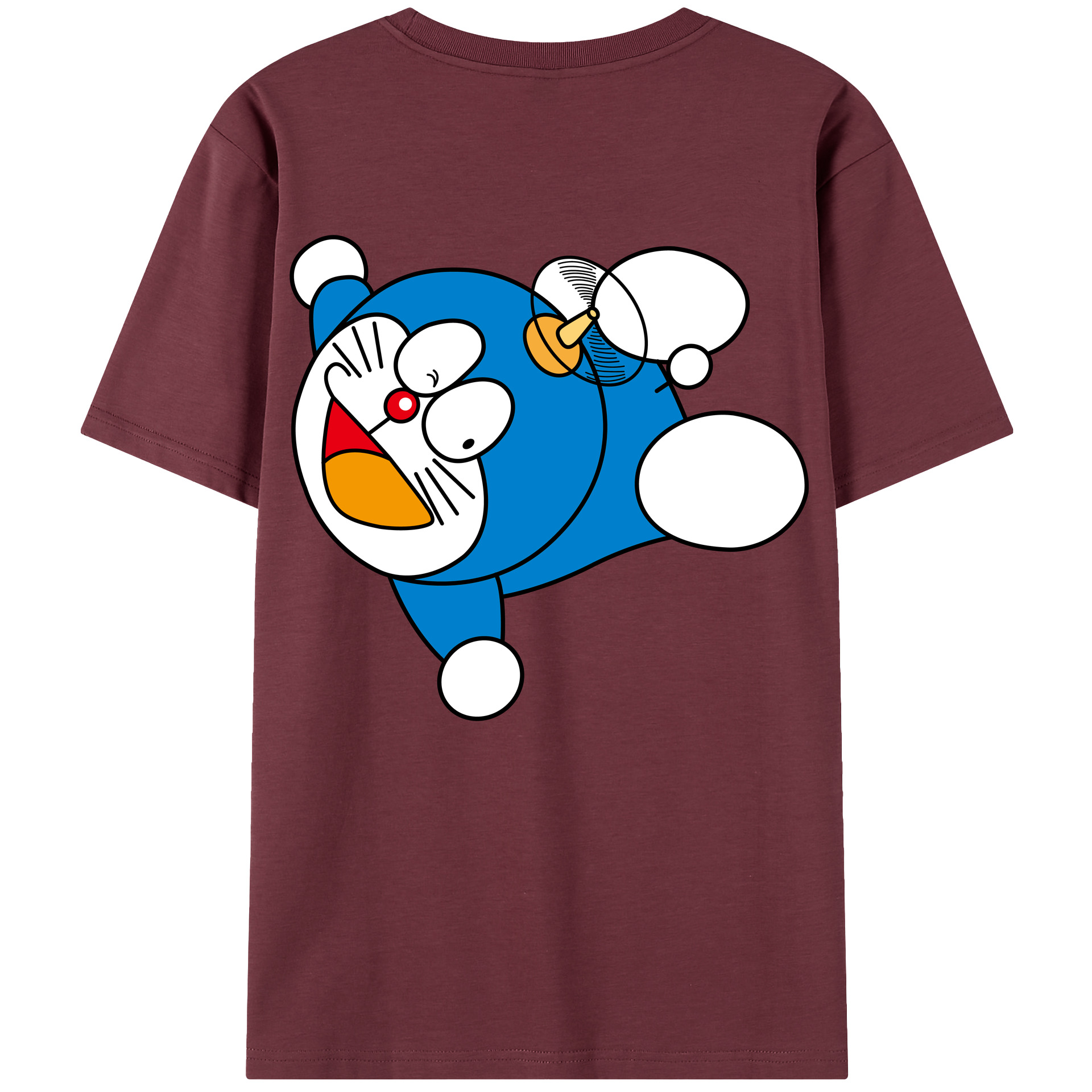 （画像用） ドラえもん Doraemon 綿100％半袖Tシャツ（背面プリント）